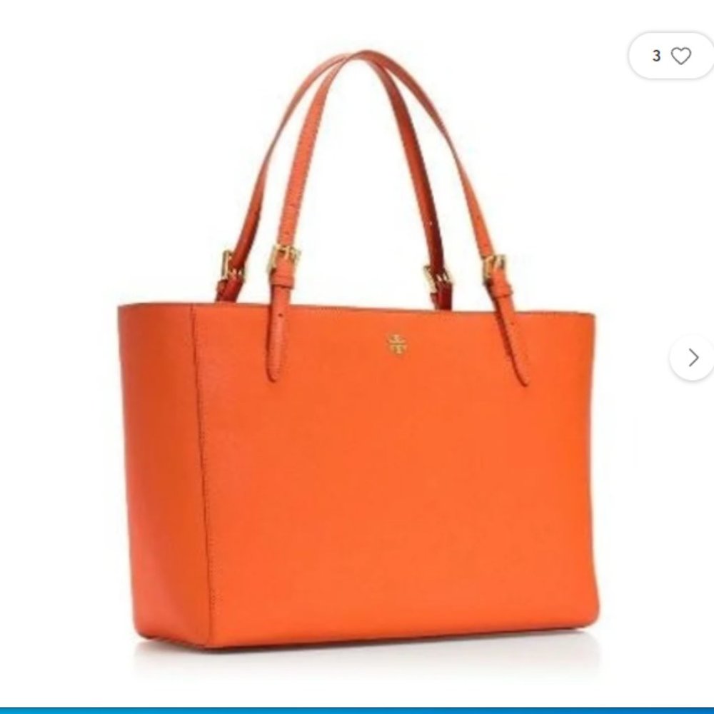NWT  Tory Burch *LARGE* Emerson Tote-Spiced Orange-Perfect for Fall🎃